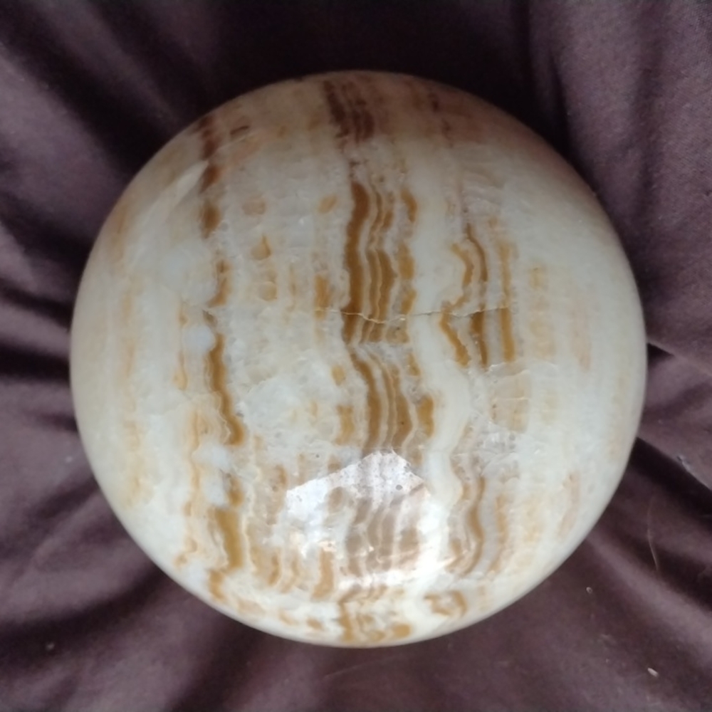 Petrified wood sphere